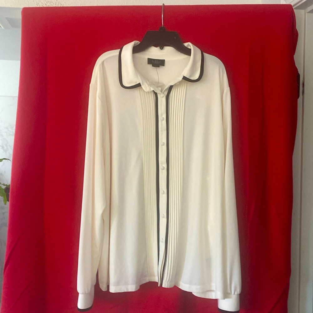 Beautiful woman’s blouse plus size soft silky feel on the body,